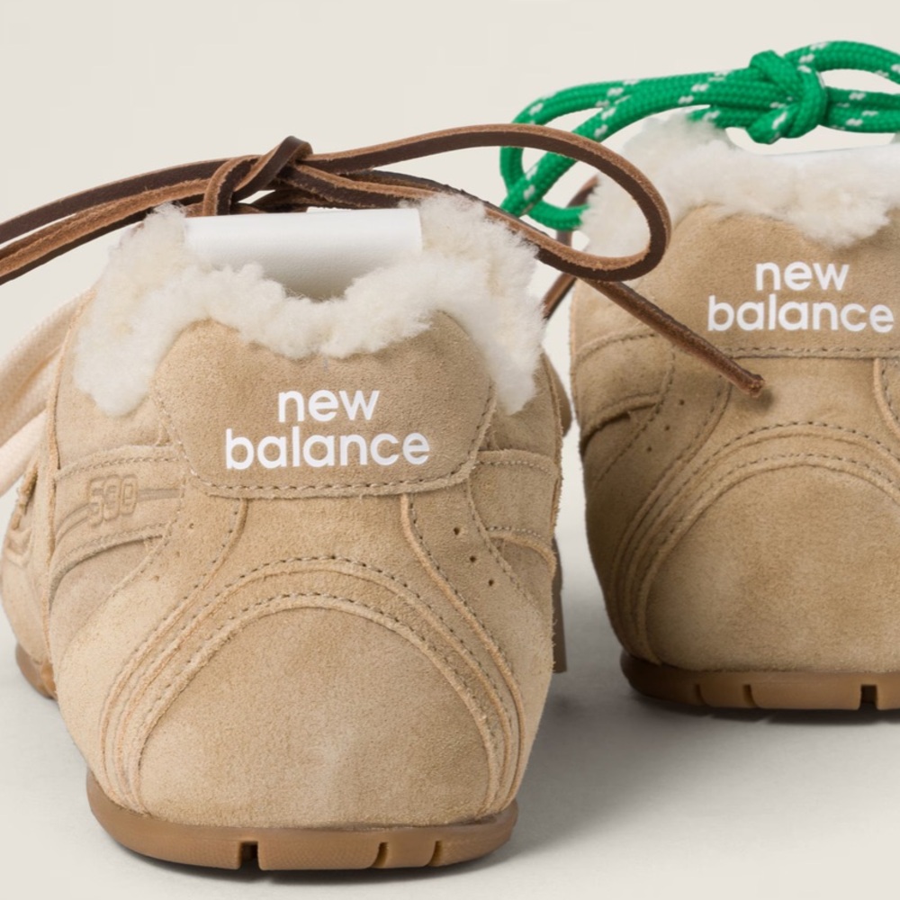 New Balance X Miu Miu 530 Sl Bleached Suede Leath… - image 5